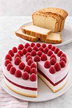 Raspberry Ice Cream Cake