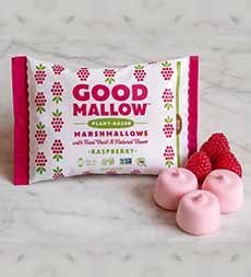 A Bag Of Raspberry Vegan Marshmallows