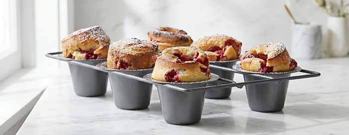 Raspberry Popovers In A Popover Pan