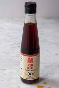 A bottle of Red Boat Fish Sauce