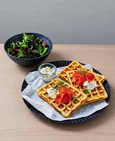 Sushi On Regular Wheat Waffles