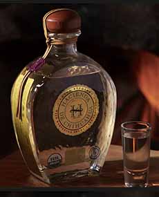 A bottle of Sotol Reposado from Hacienda de Chihuahua