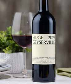 A Bottle & Glass Of Ridge Zinfandel