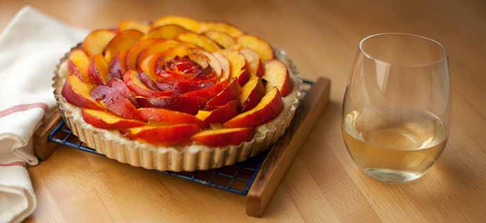 Nectarine Tart & A Glass Of Riesling