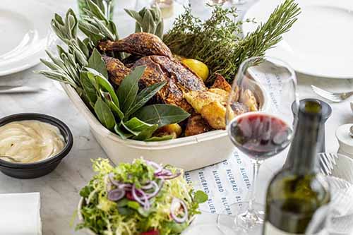 Roast Chicken With Red Wine
