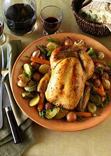 Red Wine With A Roast Chicken