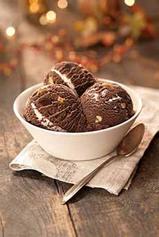 A Dish Of Rocky Road Ice Cream
