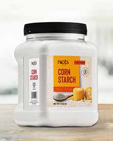 A jar of cornstarch