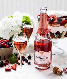Rose Champagne With Fruit
