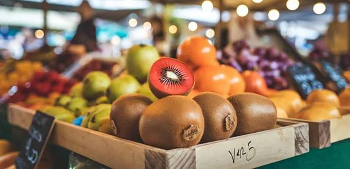 RubyRed Kiwifruit In The Supermarket