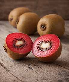 RubyRed Kiwifruit, Whole & Halved