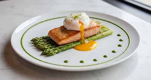 Salmon & Poached Egg Surf & Turf