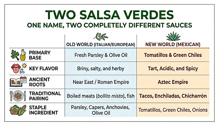 Salsa Verde Comparison Chart