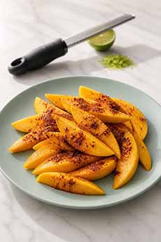 A Plate Of Salted Mango