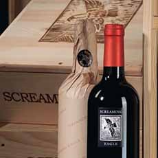 A bottle of Screaming Eagle Cabernet Sauvignon