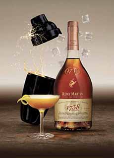 Sidecar cocktail made with Remy Martin Cognac