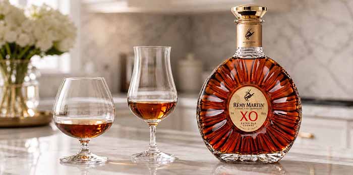 Brandy Snifter & Tulip Glass With Remy Martin XO Cognac