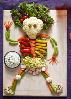 Halloween Raw Vegetables