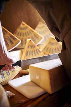 Wedges Of Le Gruyere Cheese