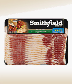 A Package Of Smithfield Applewood Smoked Bacon