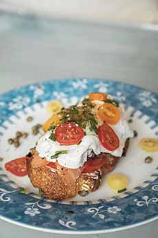 Smoked Salmon & Burrata Sandwich On Sourdough
