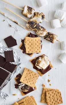 Smores & Marshmallows On Skewers