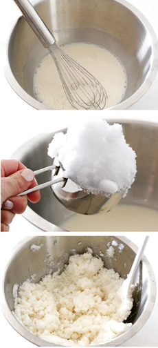 Making Snow Cream