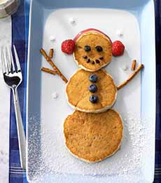 Snowman Pancakes