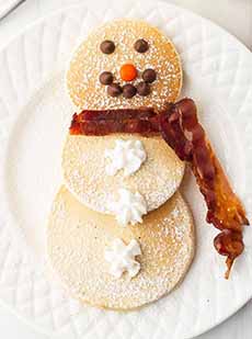 Snowman Pancakes