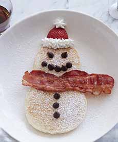 Snowman Pancakes