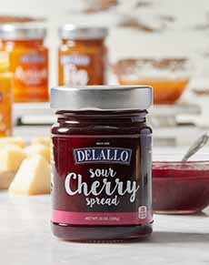 Jar Of Delallo Sour Cherry Spread
