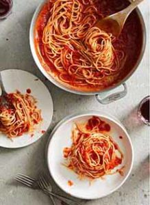 Spaghetti Marinara For National Spaghetti Day