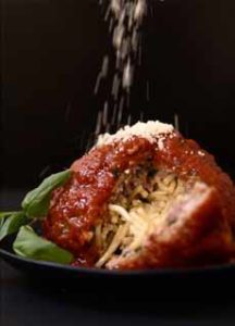 Spaghetti Stuffed Meatball