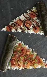 Two Slices of SPAM Musubi Pizza