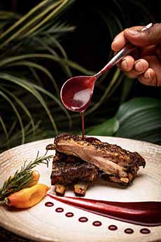 Spare Ribs With Cherry Sauce