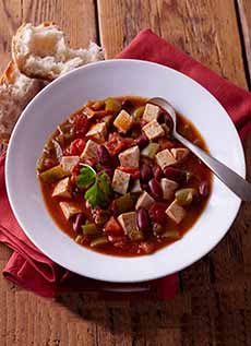 A Bowl Of Spicy Tofu Chili