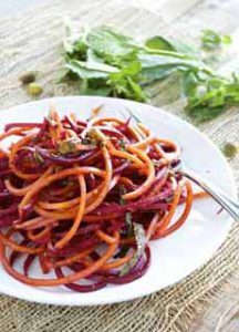 Spiralized Beet & Carrot Salad