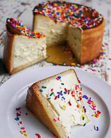 Birthday Cheesecake With Sprinkles