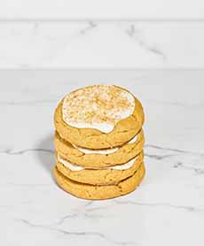 Stack Of Eggnog Toffee Cookies