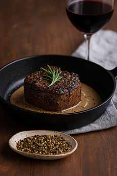 Steak Au Poivre In The Pan