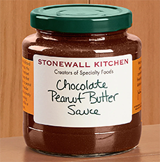 Jar Of Stonewall Kitchen Chocolate Peanut Butter Sauce