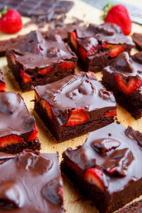 Chocolate-Strawberry Brownies
