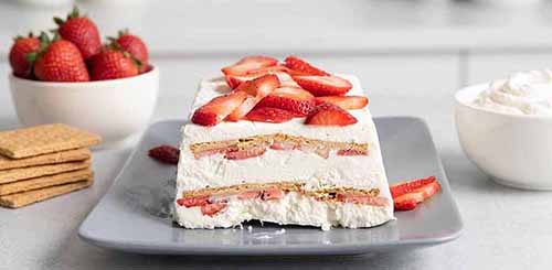 Strawberry Ice Box Cake