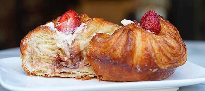 Strawberry Kouign Amann Pastry