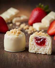 Strawberry Shortcake Coconut Macaroons