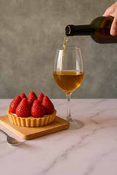 Strawberry Tart With Sauternes Dessert Wine