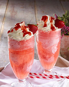 Strawberry Ice Cream Float Recipe
