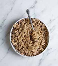 A Dish Of Streusel Crumbs