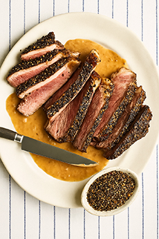 Strip Steak Au Poivre