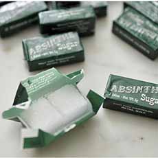 Absinthe Sugar Cubes, Wrapped In Packs Of 2 Cubes